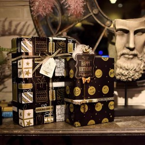 Оберточная бумага печатаемая папиросная бумага для Borthday Custom Logo Printed 60G/70G/80G/90G/100G Оберточная бумага Подарочная бумага Многоцветная подарочная бумага Черная оберточная бумага